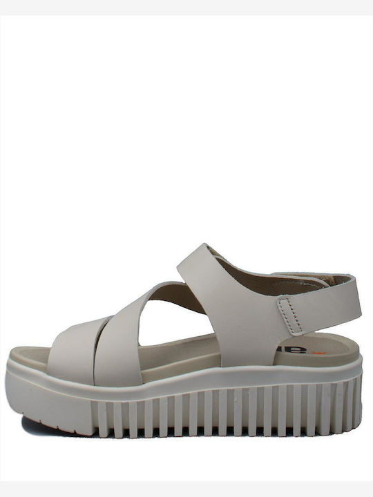 Damenplattformen Beige