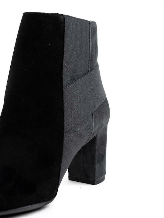 Wildleder Stiefeletten Damen Schwarz