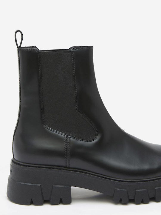 Adapter Ghete Dama Chelsea De Piele Negre