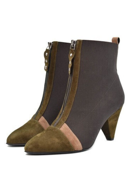 Stiefeletten Damen Braun