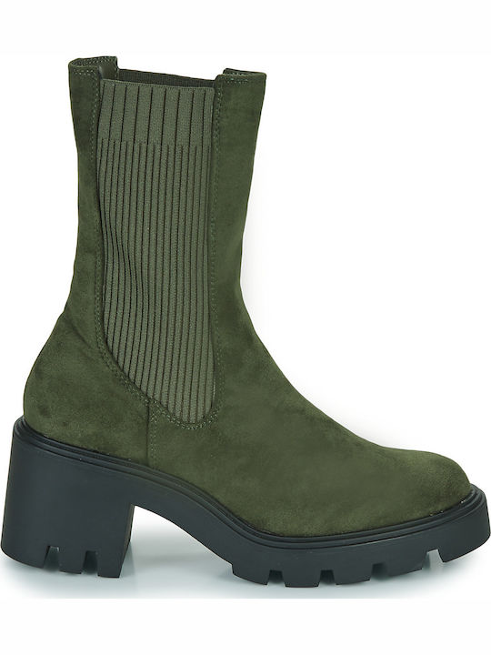 Amande Damen Stiefeletten Khaki
