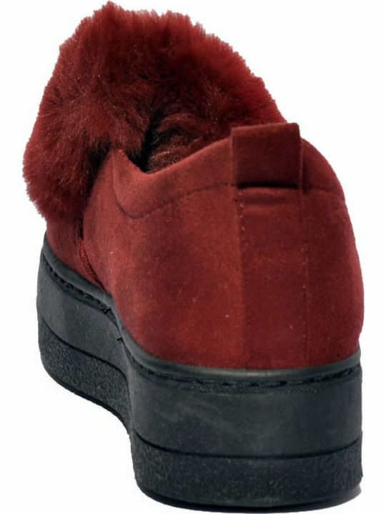 Ανατομικά Γυναικεία Slip-On Μπορντό