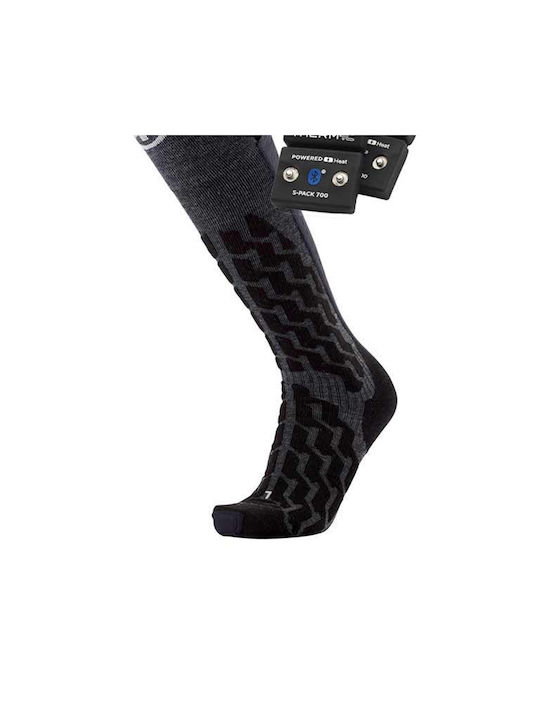 Therm-ic Ski & Snowboard Socks Gray 1 Pair