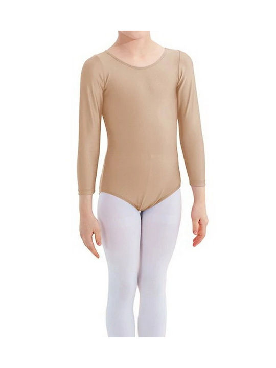 Kids' 3/4 Sleeve Bodysuit Cotton Lycra Greek Made Light Green