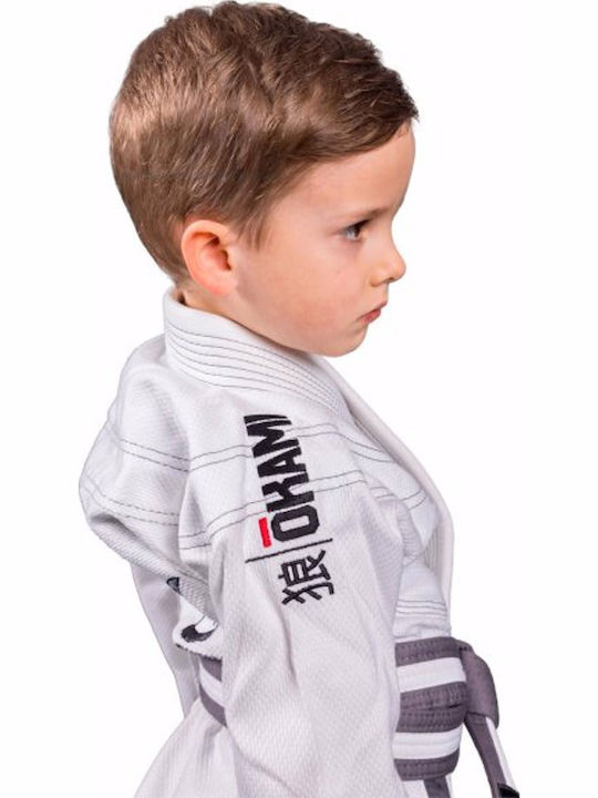 Okami Παιδική Στολή Brazilian Jiu Jitsu Λευκή