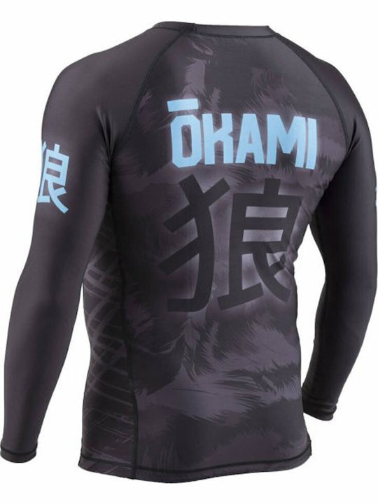 Okami Long Sleeve Shirt ORS113 for Jiu-Jitsu Black