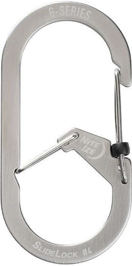 Carabiner G-series Slidelock Silver #4 Ni Gsl4-11-r6 Nite Ize
