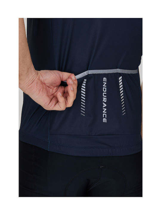 Endurance Short Sleeves Cycling Jersey Blue