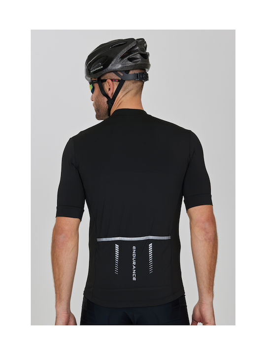 Endurance Bărbați Mâneci scurte Tricou de ciclism Roșu
