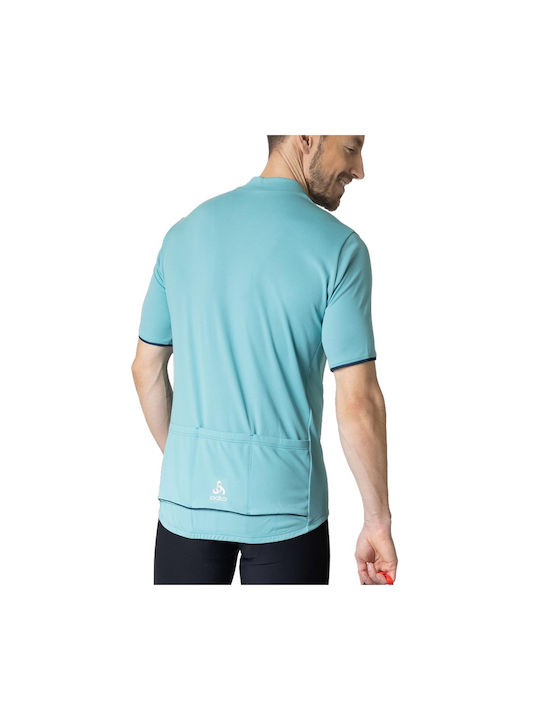 Odlo Essential Men's Short Sleeve Cycling Jersey Turquoise