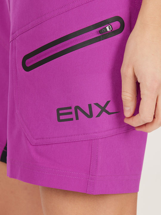 Endurance Pantaloni de ciclism pentru femei Violet