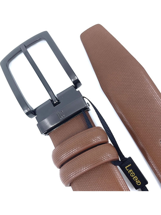 Men's Belt Leather Tabac Brown