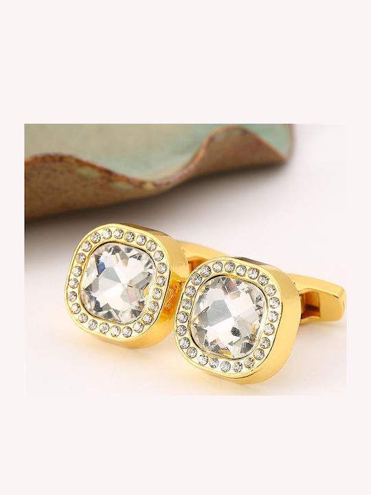 Legend Accessories Μανικετόκουμπα σε Χρυσό Χρώμα