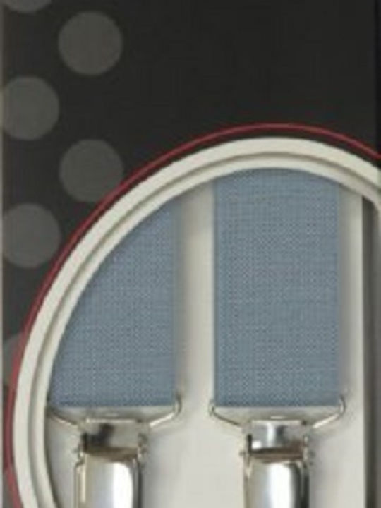 Victoria Monochrome Suspenders 2.5 Cm 62025 4 Clips Gray