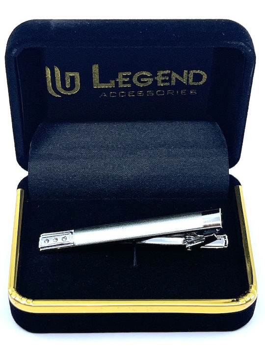 Legend Accessories Clip Γραβάτας από Ασήμι