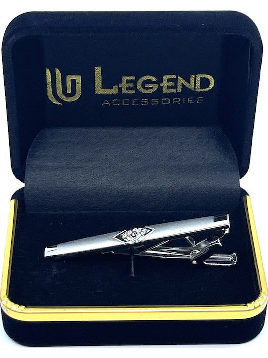 Legend Accessories Clip Γραβάτας από Ασήμι