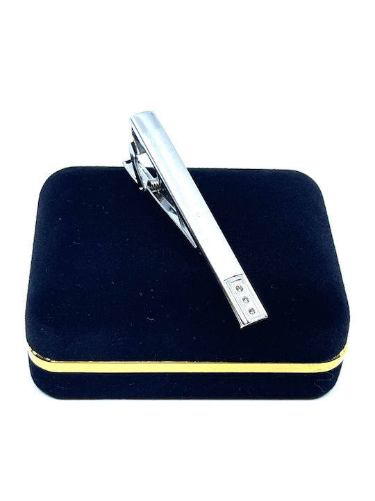 Legend Accessories Clip Γραβάτας από Ασήμι