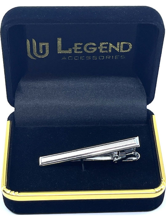 Legend Accessories Silver Tie Clip Silver 5cm
