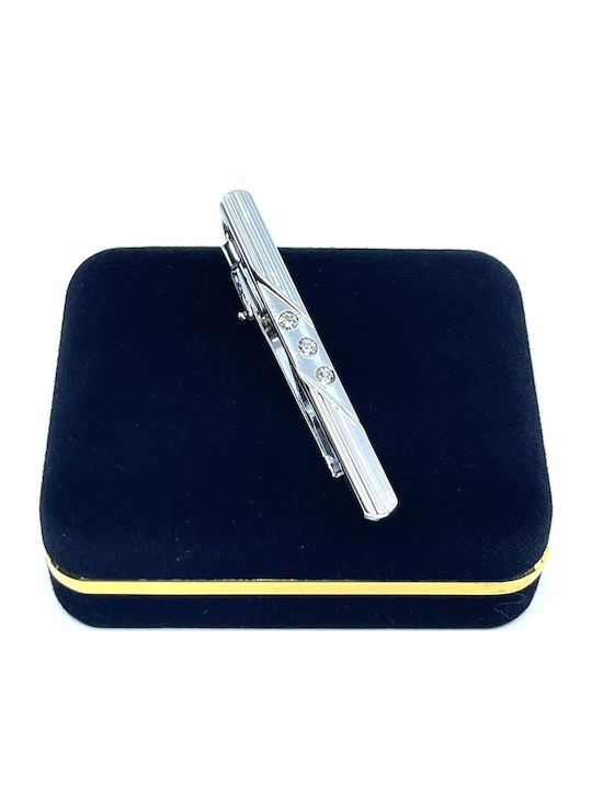 Legend Accessories Silver Tie Clip Silver 6cm