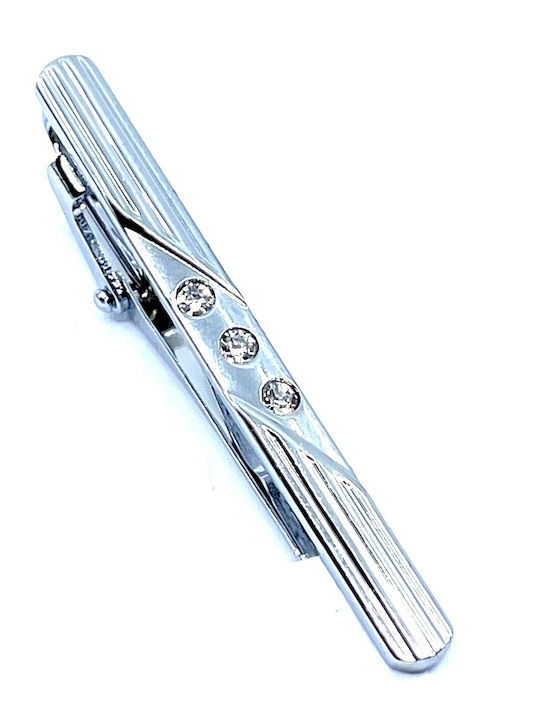 Legend Accessories Silver Tie Clip Silver 6cm
