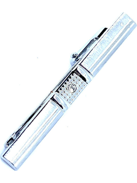 Legend Accessories Silver Tie Clip Silver 5cm