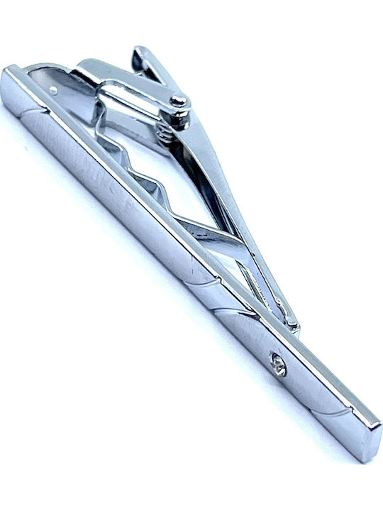 Legend Accessories Silver Tie Clip Silver 6cm
