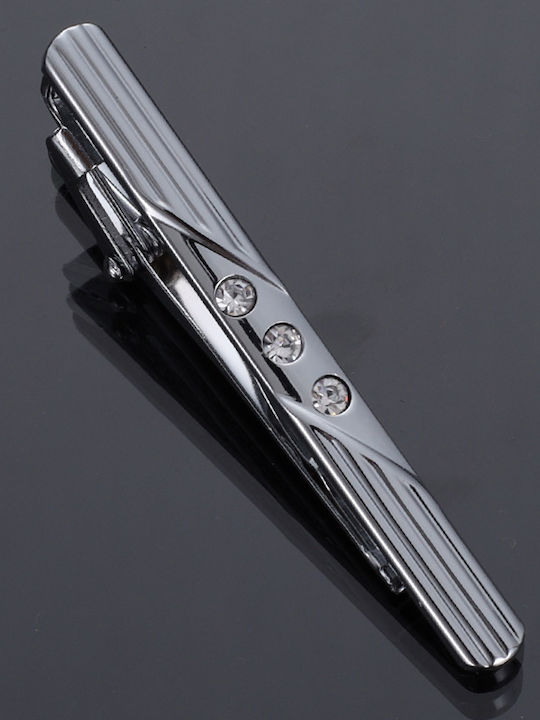 Legend Accessories Silver Tie Clip Silver 6cm
