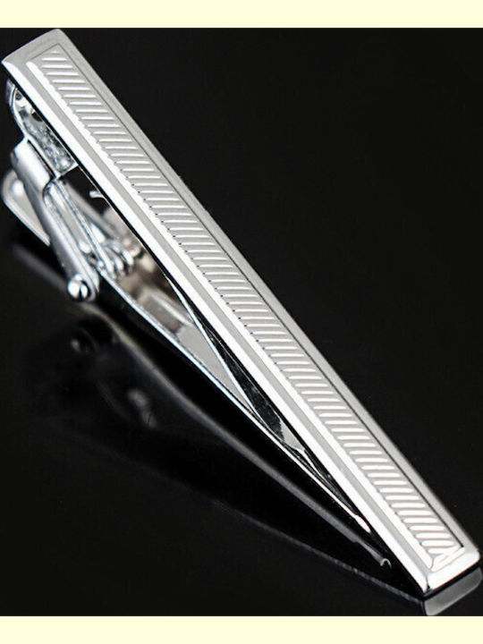 Legend Accessories Silver Tie Clip Silver 5cm