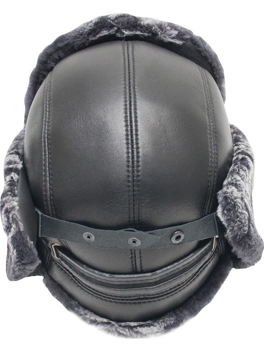 Dermatina 100 Pălărie pentru bărbați Textil Negru
