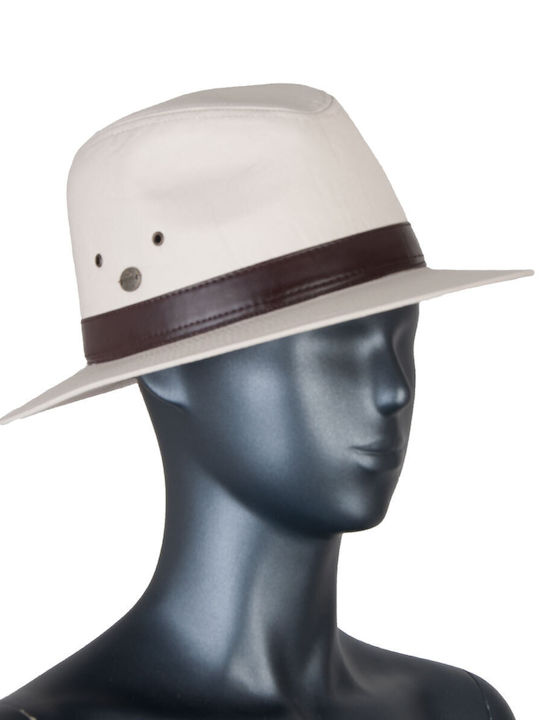 Karfil Fabric Men's Hat Fedora White