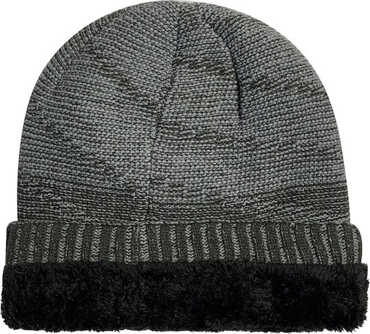 Beanie Unisex Beanie Gestrickt in Gray Farbe