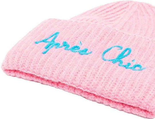 Beanie Unisex Beanie Knitted in Pink color