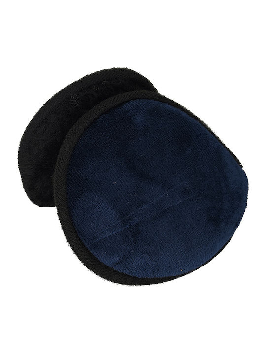 Unisex Earmuff Πλεκτό σε Navy Μπλε χρώμα