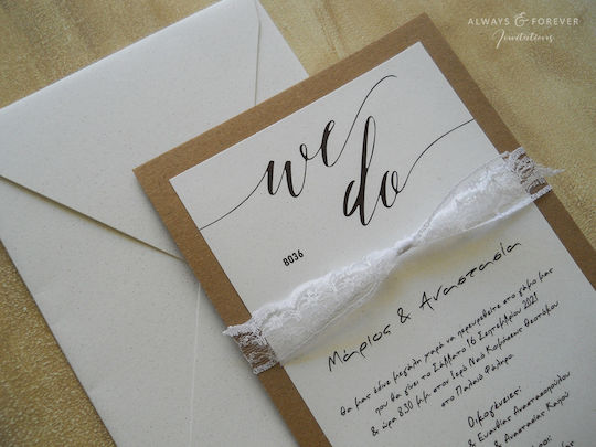 Hochzeitseinladung We Do Aaf8036