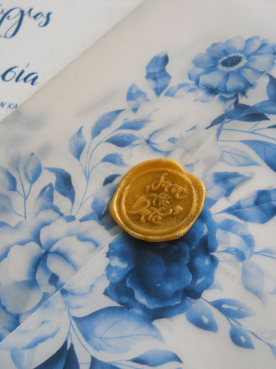 Προσκλητήριο Γάμου Blue Jasmine Aaf8107