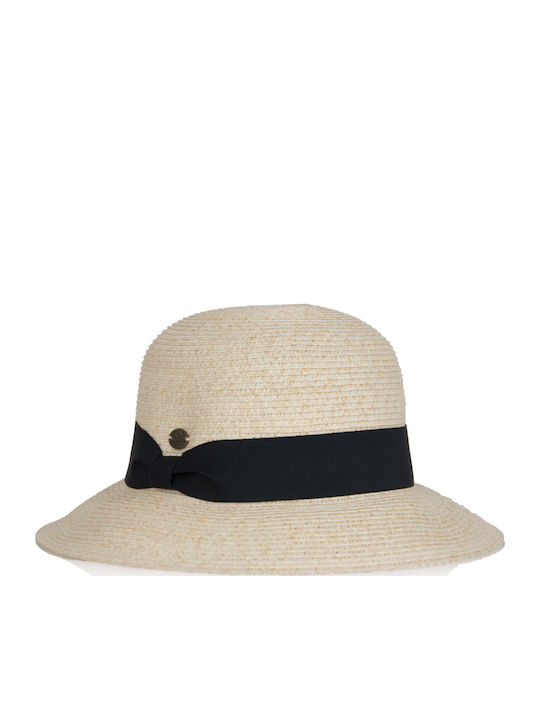 Дамско Сламена Шапка Cloche Бежова