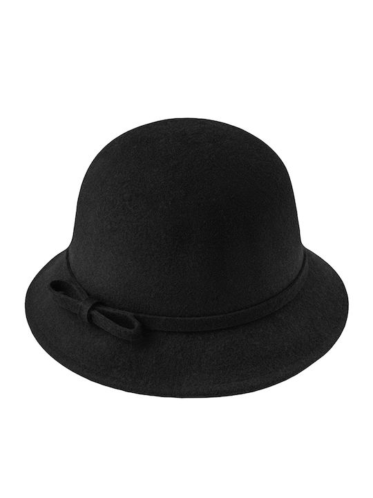 Brims and Trims Κωδ.2128 Καπέλο Cloche Μαύρο