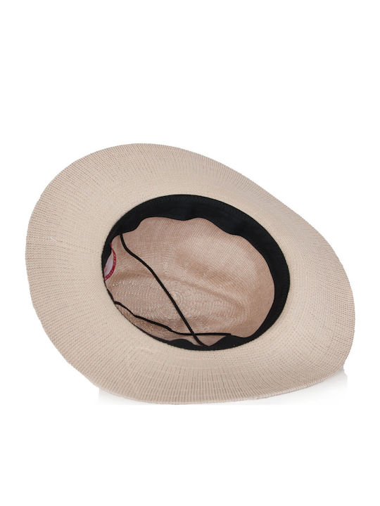 Karfil Дамско Сламено Шапка Fedora Бежова