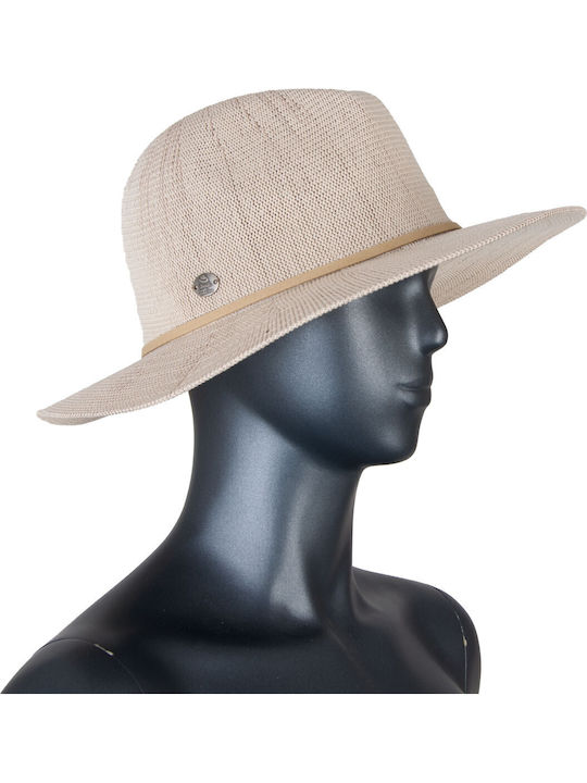 Karfil Дамско Сламено Шапка Fedora Бежова