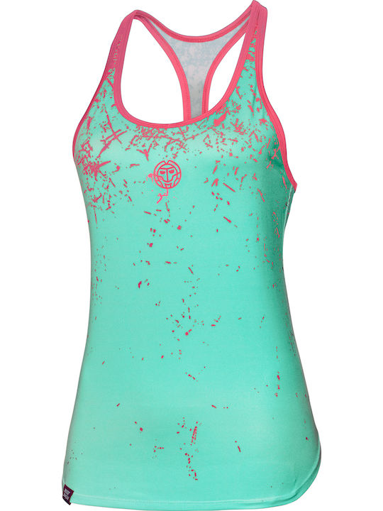 Bidi Badu 001113-GRPK Women's Green Tennis Blouse