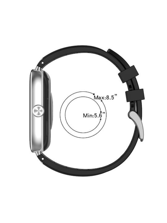 Λουράκι Σιλικόνης Ασημί (Smart Band 9 Pro)