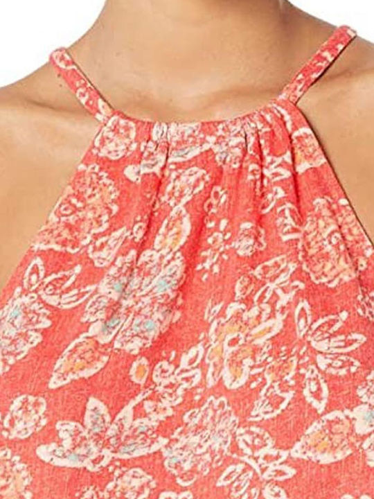 Women's Summer Blouse Cotton Sleeveless Floral STRAWBERRY COMBO