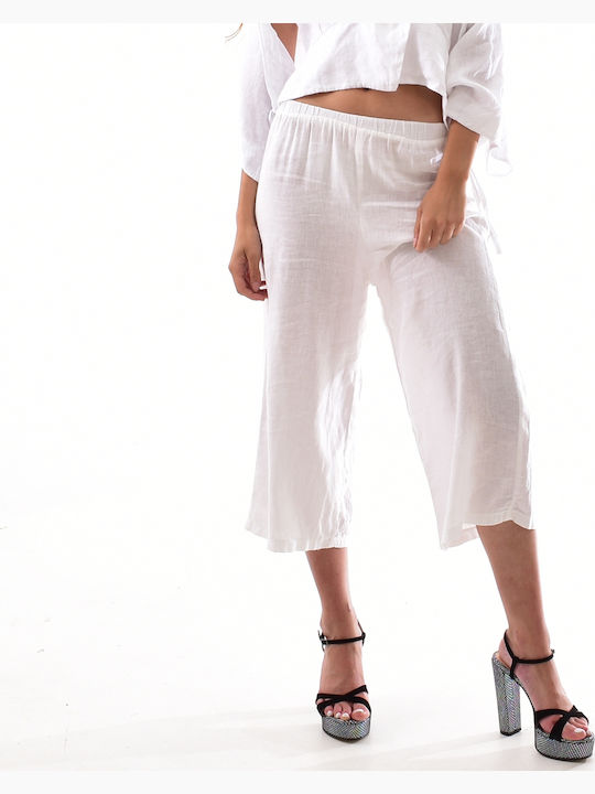 Damen Stoff Hose White