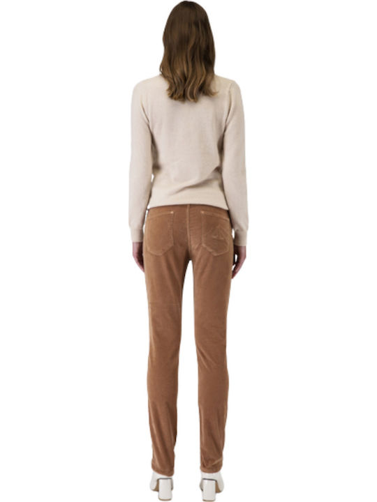 Damen Stoff Hose Camel