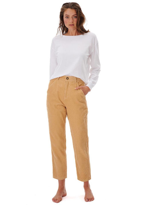 Dama Tesatura Pantaloni Bej