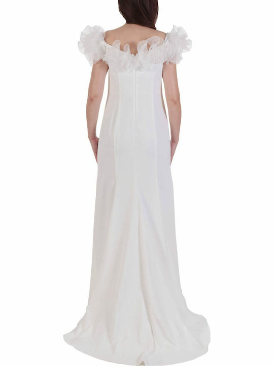 Maxi Kleid für Hochzeit / Taufe White