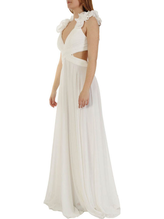 Sommer Maxi Kleid für Hochzeit / Taufe White