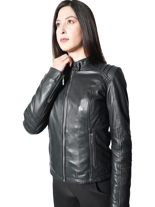 Damen Bikerjacke Schwarz