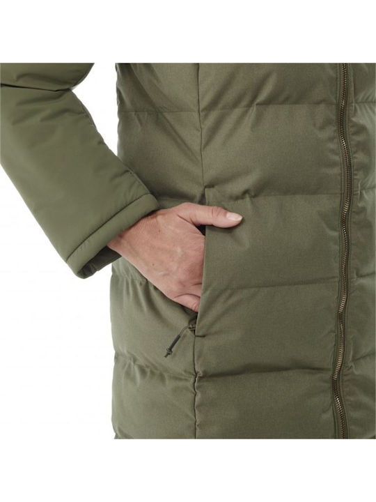 Staten Lang Damen Puffer Jacke für Winter BLACK