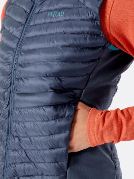 Women's Short Puffer Jacket for Winter Deep Ink